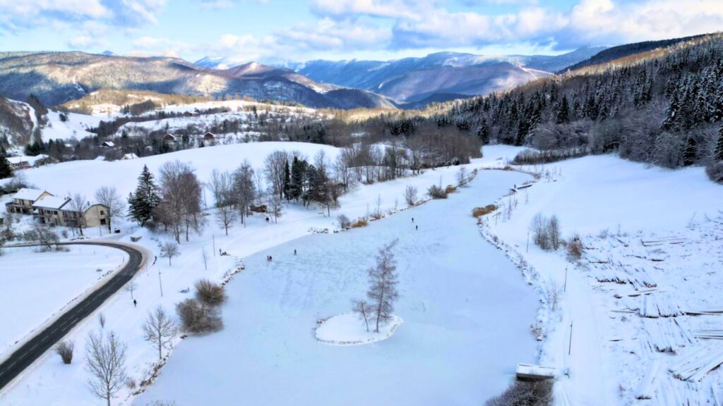 Patinage lac Lalleyriat Jura