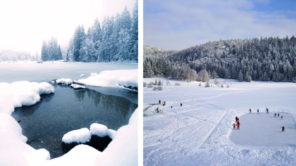 Patiner sur les lacs du Jura : Lac Genin