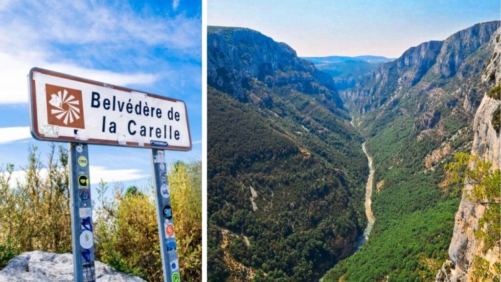 belvédère de la Carelle Gorges du Verdon Route des Crêtes