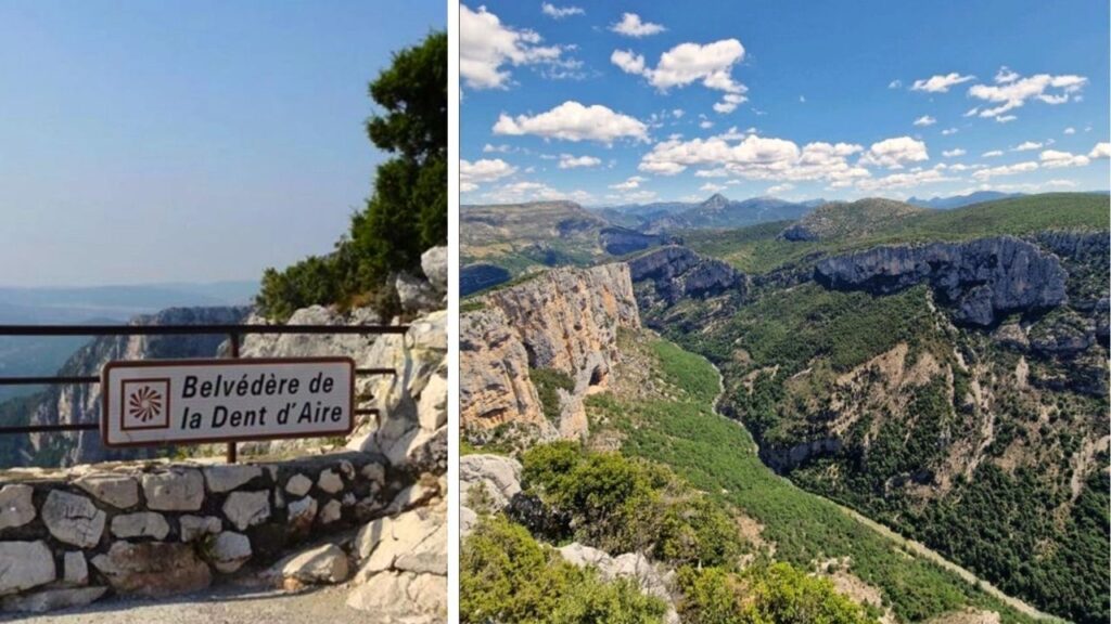 Le belvédère de la Dent d’Aire Gorges du Verdon Route des Crêtes