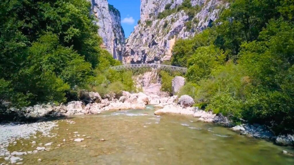 Passerelle de l’Estellier Sentier de l'Imbut Gorges du Verdon