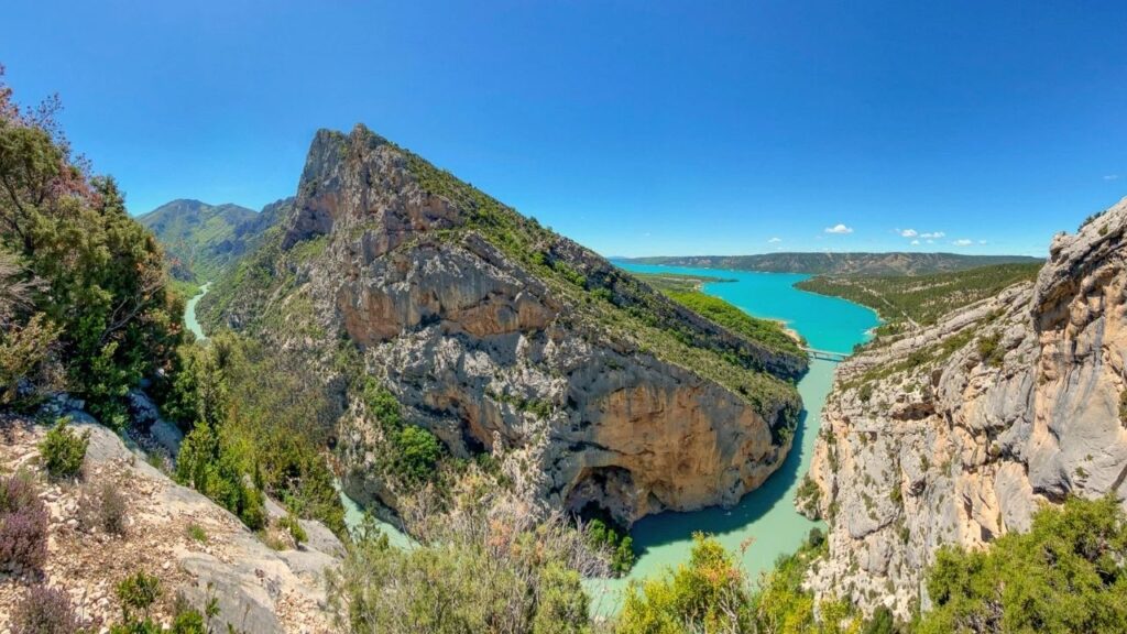 Gorges du Verdon Vue Lac de Sainte Croix