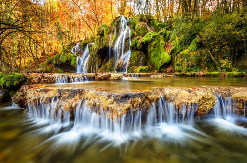 La cascade des Tufs dans le Jura