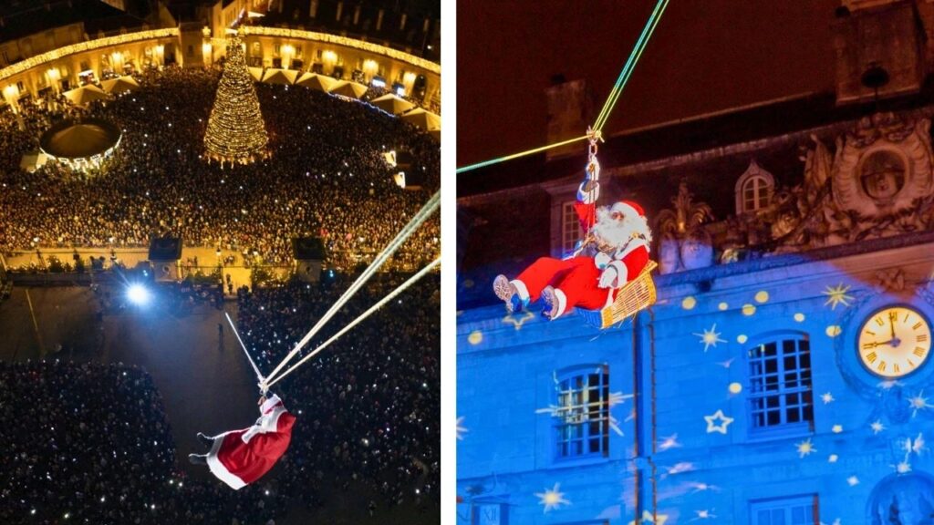 Descente du Père Noël Dijon 2024 