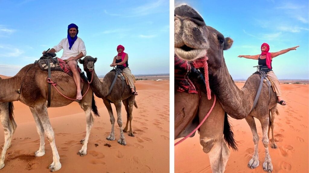 Balade à dromadaire désert Sahara Merzouga Maroc