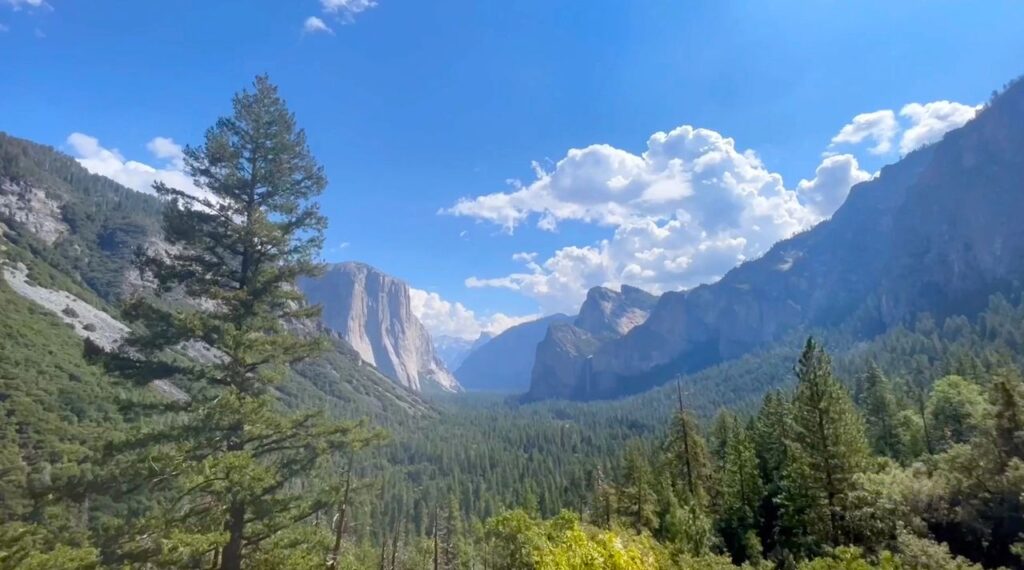 El Capitan et Half Dome - A partir de Tunnel View