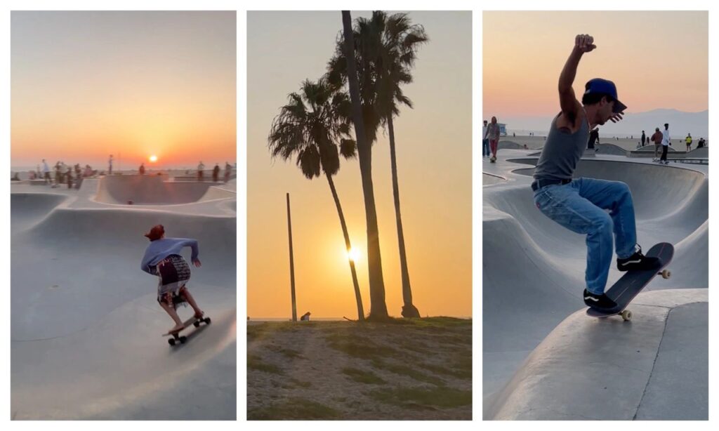 Skateboarding Venice Beach Los Angeles - Road Trip en Californie