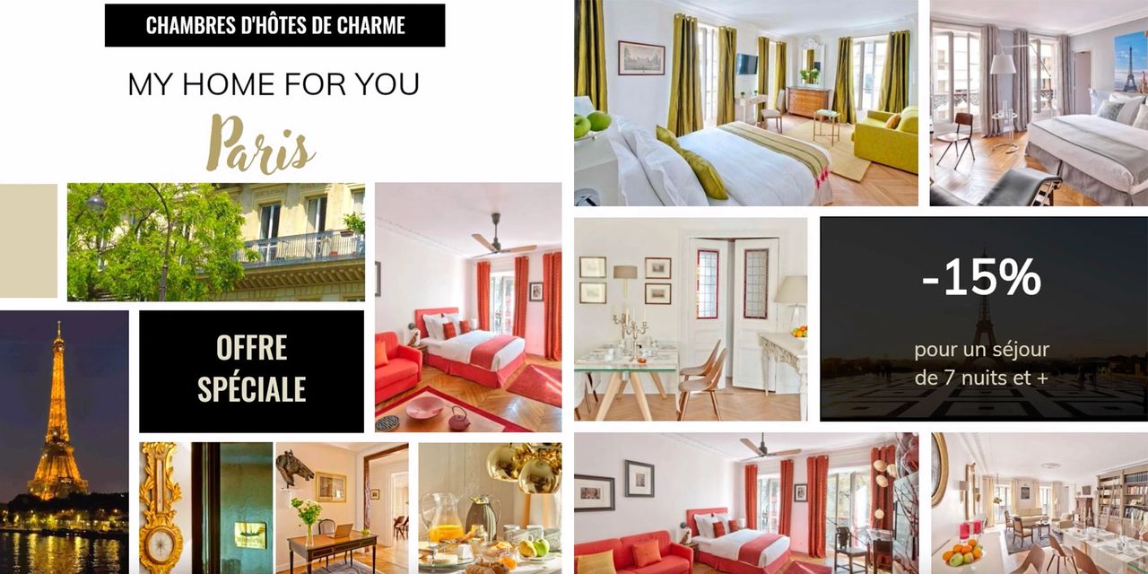 Chambres d'hôtes de luxe à Paris à prix doux