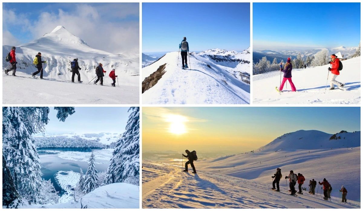 Randonnées en raquettes en Auvergne - Massif Central - Les Plus Belles Randonnées en Raquettes en France