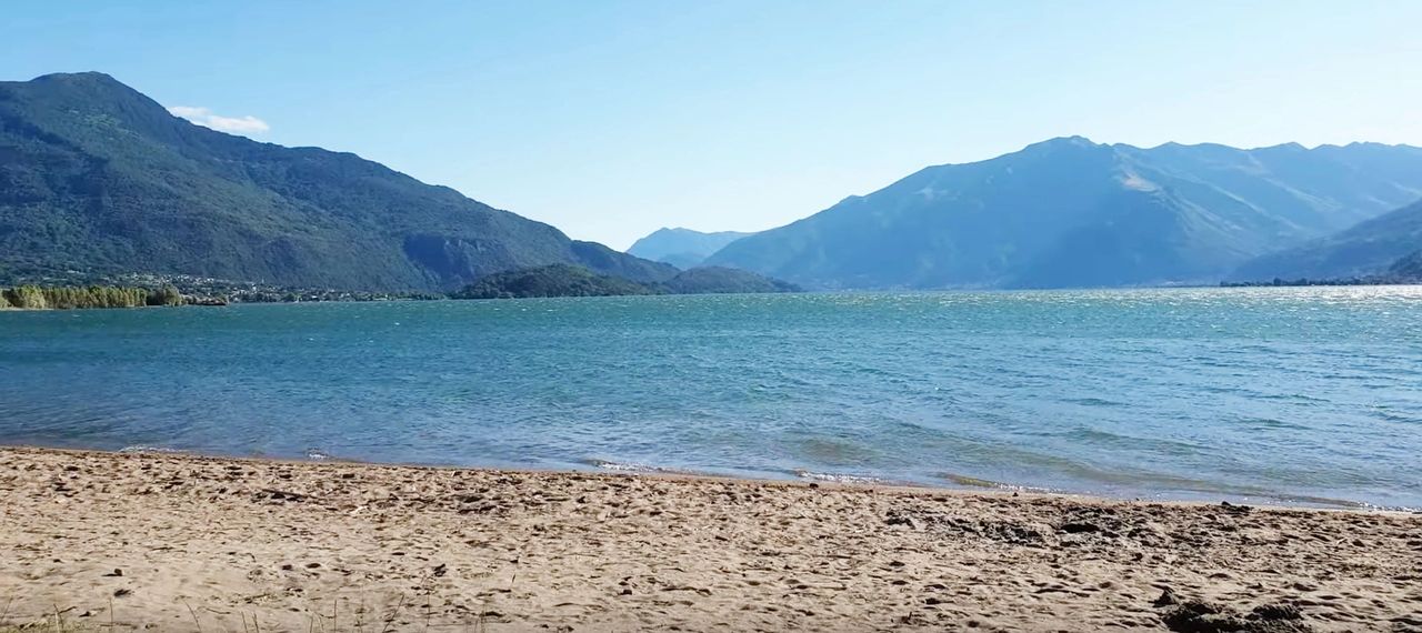 Plage La Punta Sorico - Lac de Côme