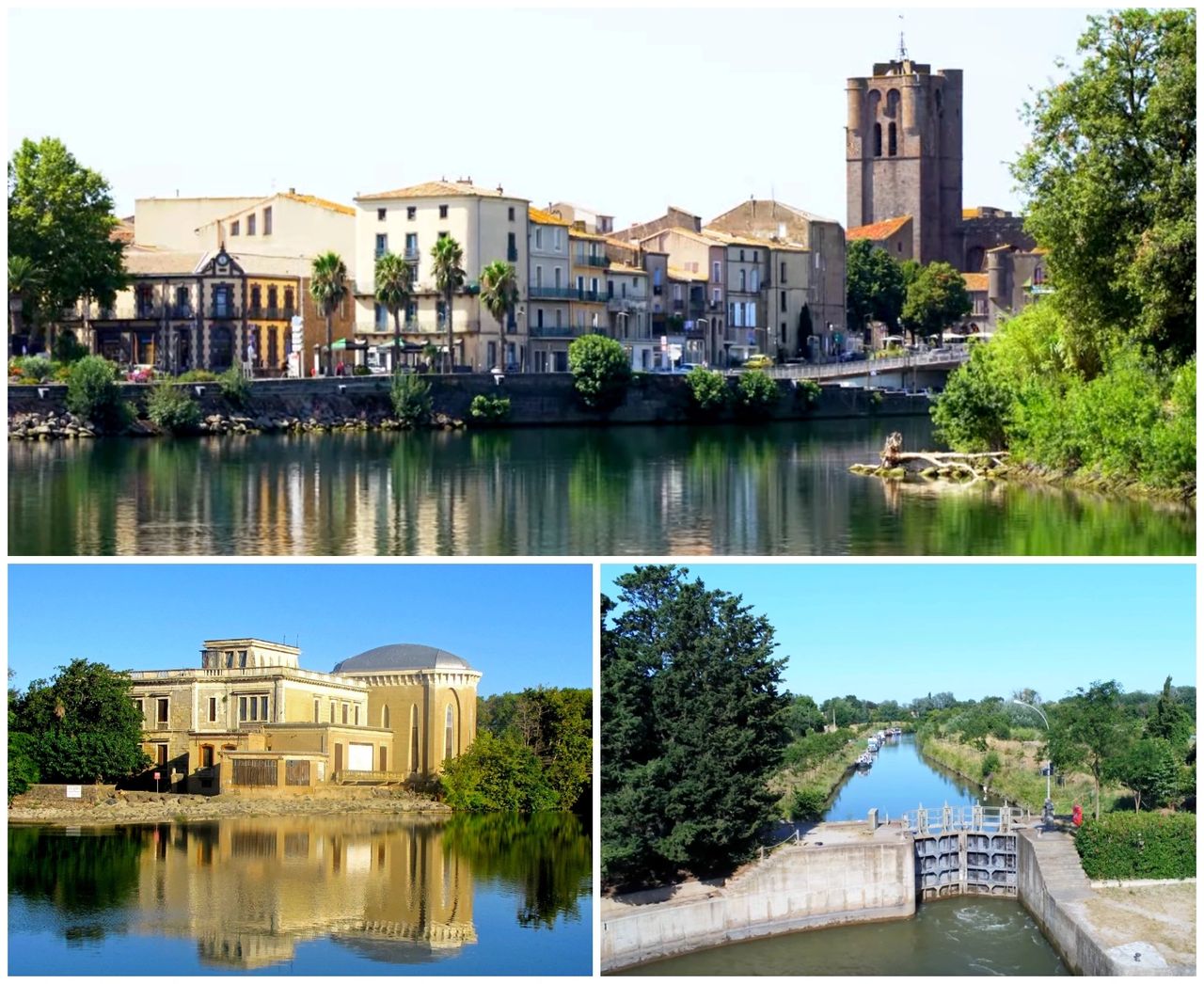 Agde - Hérault - Occitanie - La Villa Laurens - L'écluse ronde - Canal du midi