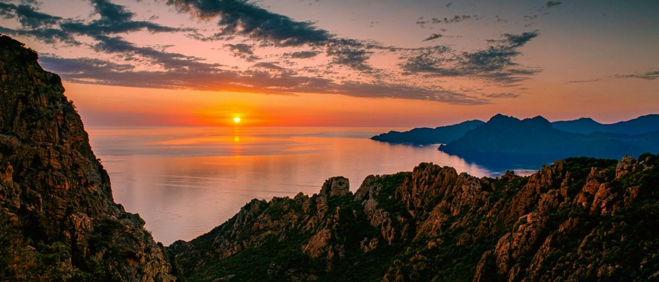 Coucher de soleil - Calanques de Piana - Haute Corse