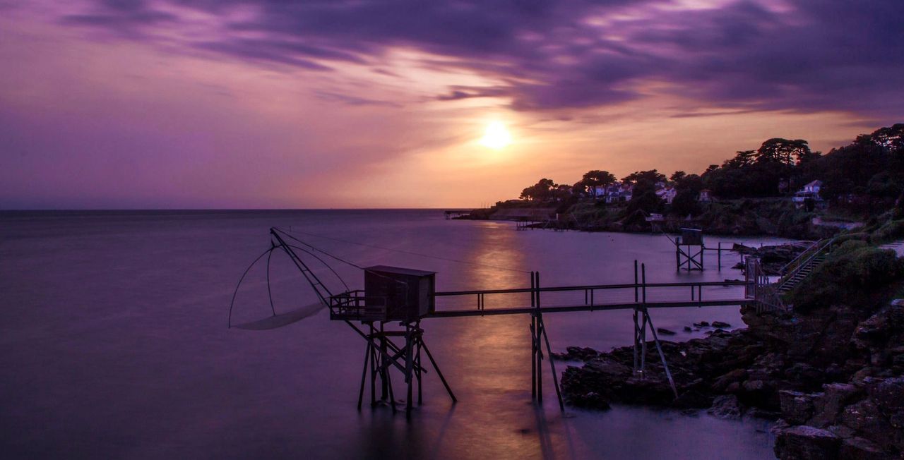 Coucher de soleil à Pornic - Pays de la Loire