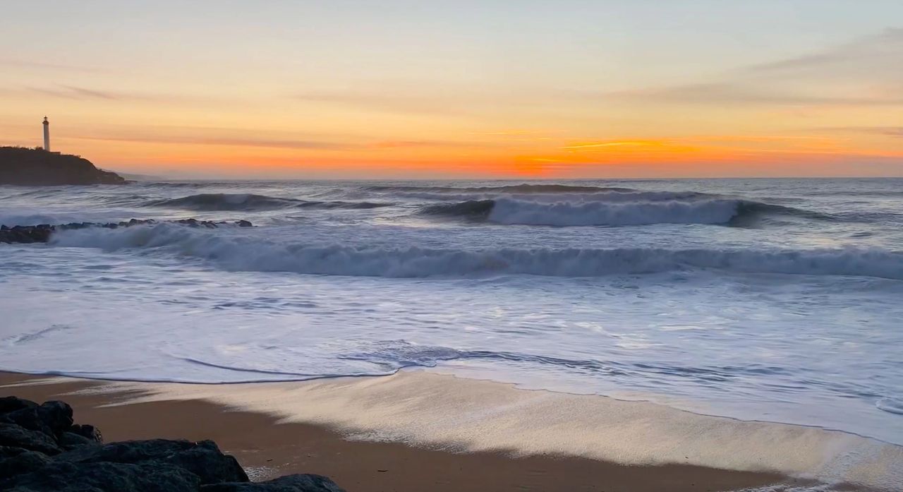 Coucher de soleil à Anglet - Côte basque