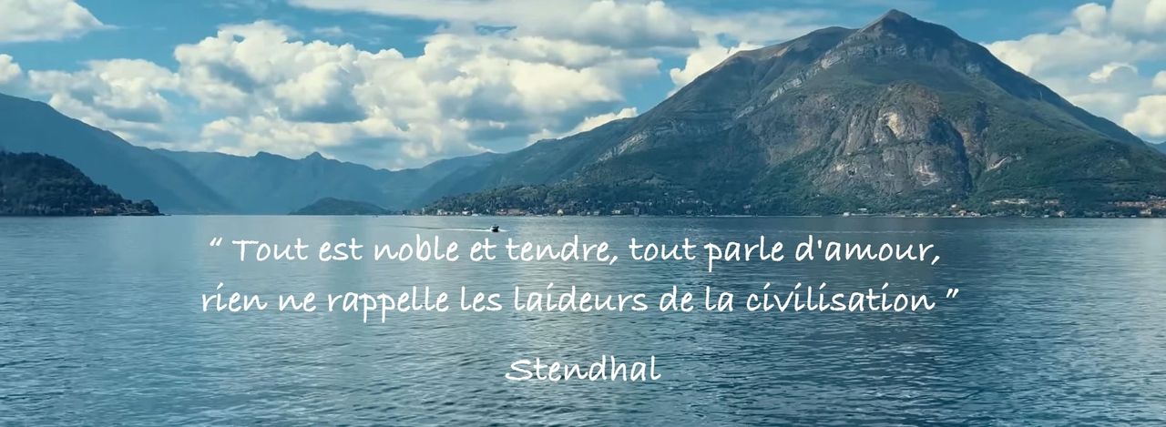 Lac de Côme - Citation Stendhal