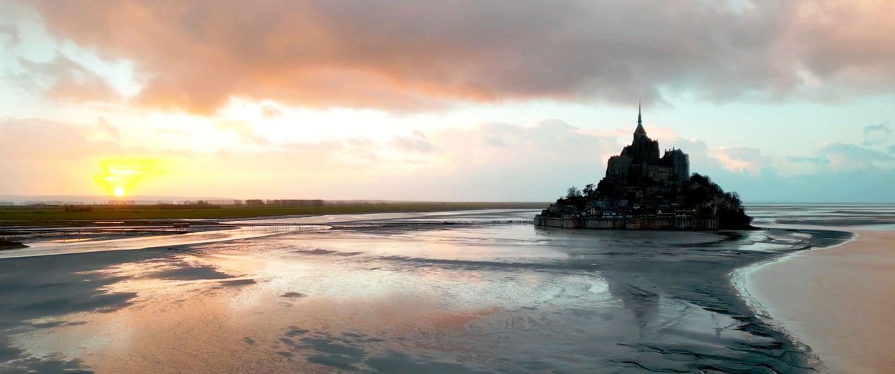 Coucher de soleil - Mont Saint Michel - Normandie