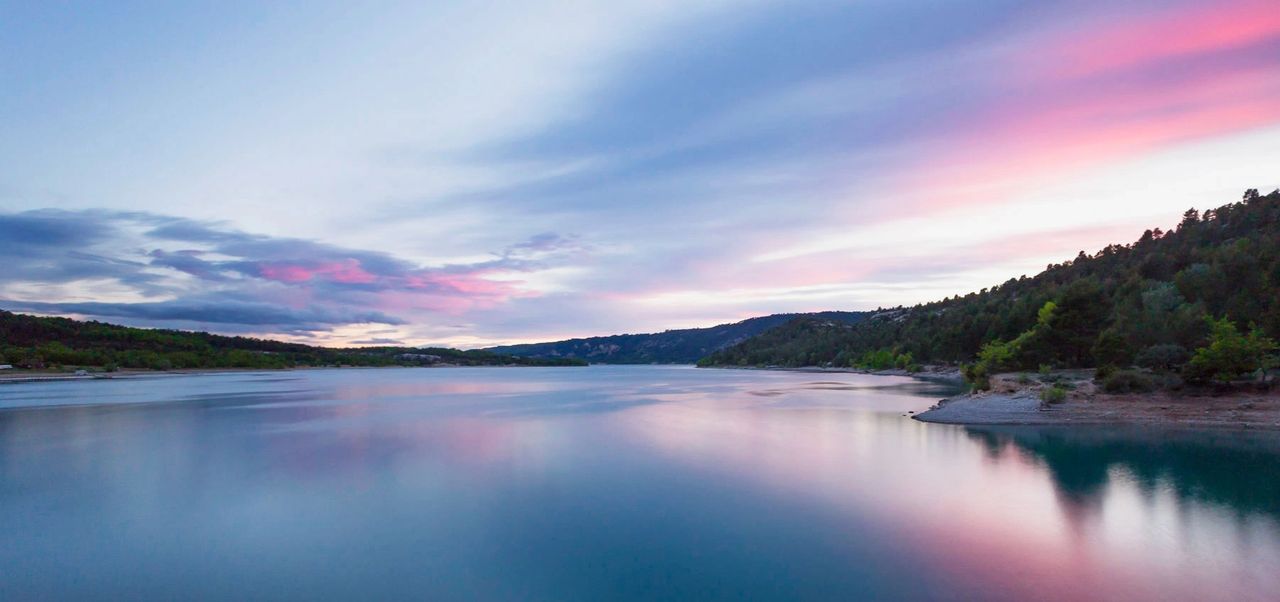 Coucher de soleil - Gorges du Verdon et Lac de Sainte Croix