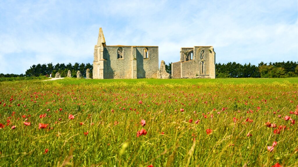 Abbaye des Châteliers île de Ré au Printemps