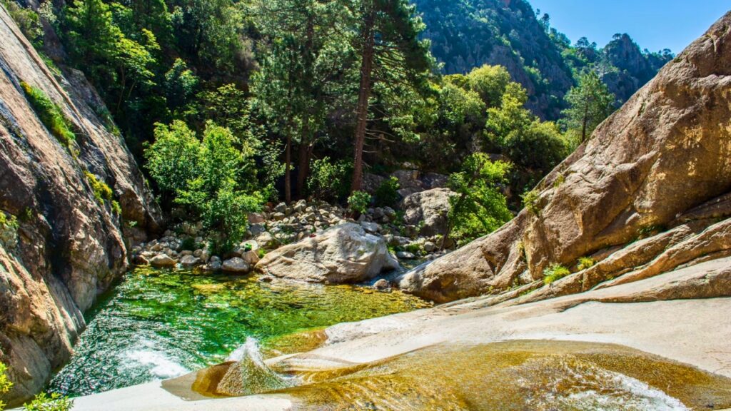 Piscines naturelles canyon de Purcaraccia