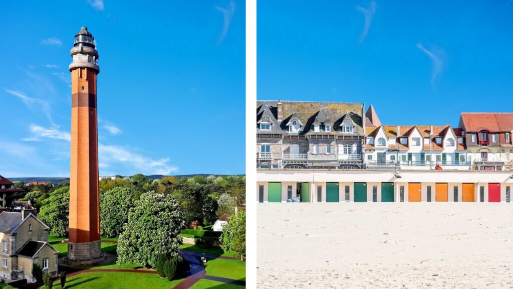 Le Phare de la Canche au Touquet, monument historique de 57 mètres de haut.