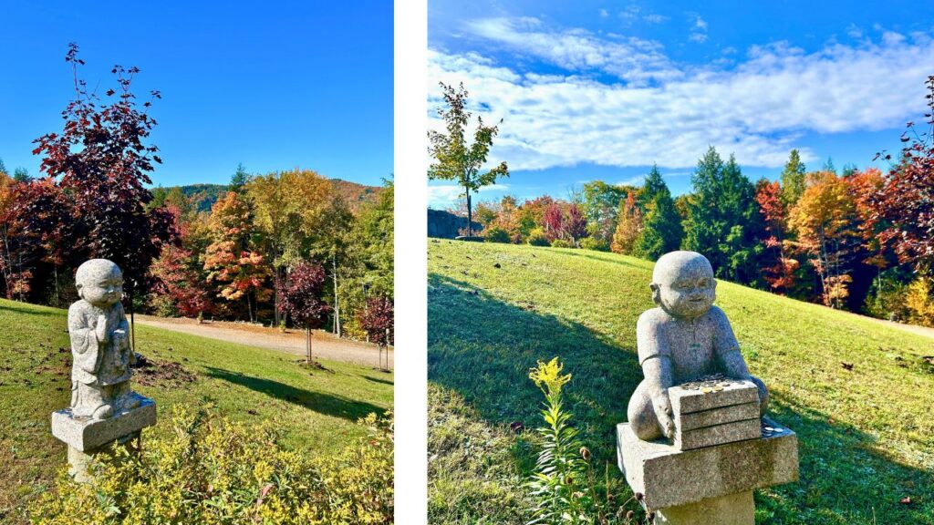Bouddha du monastère Tam Bao Son en automne